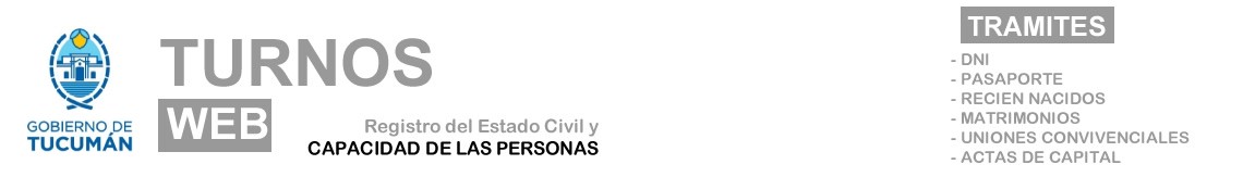 Registro Civil de Tucumán - Turnos